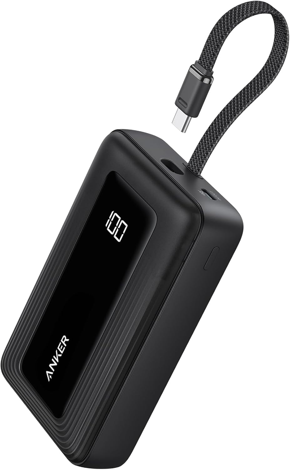 Anker Zolo Power Bank 20.000mAh 30W con Cable USB C Integrado | Compacta y resistente, para iPhone 17/16/15 y AirPods