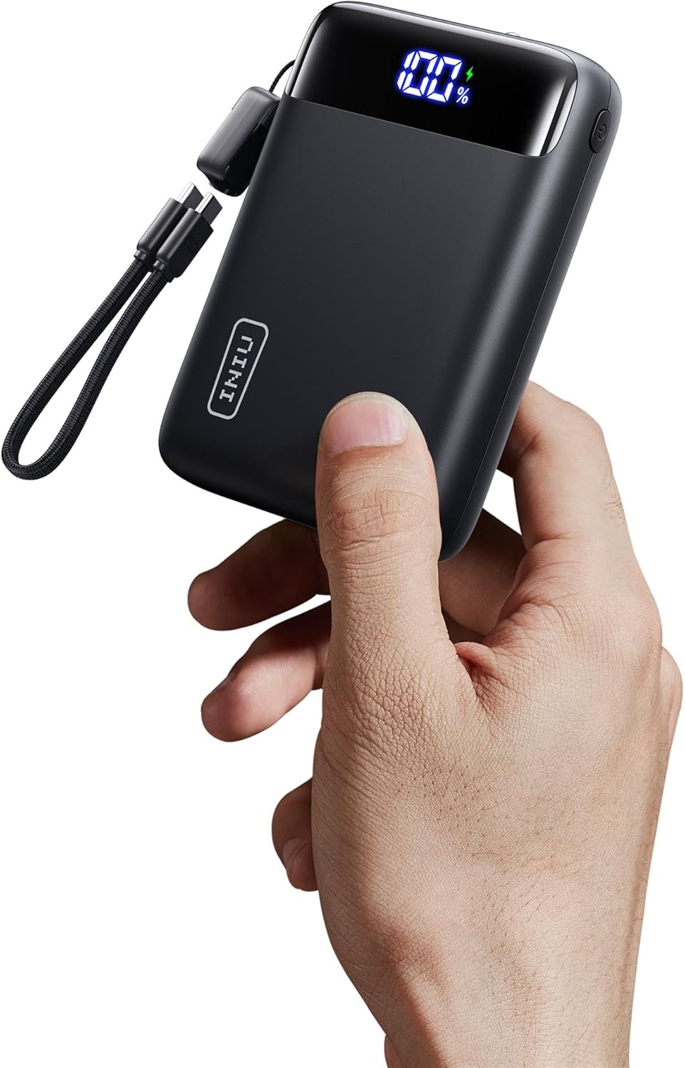 INIU Power Bank, Pequeño 20000mAh 22,5W Batería Externa Carga Rápida | Bateria Portatil con Cable USB C Desmontable, Apto para Avión, Esenciales de Viaje para iPhone 17 16, Samsung S25 iPad Xiaomi